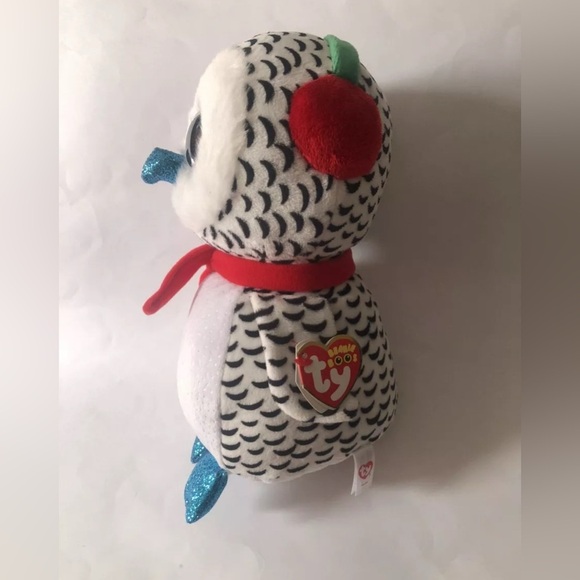 Ty Beanie Boos NESTER Christmas Owl Plush - Picture 2 of 5